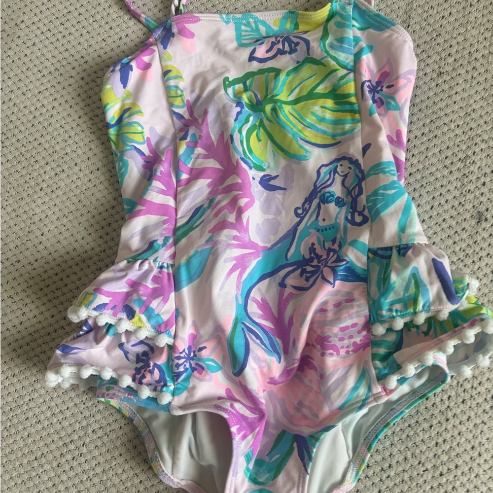 Lilly pulitzer girls swimsuit size 4t mermaid in the shade 🧜🏼‍♀️